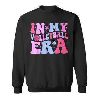 Groovy In My Volleyball Era Sweatshirt - Seseable