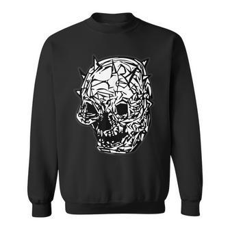 Grunge Gothic Gear Skull Graphic Retro Vintage Classic Sweatshirt - Monsterry