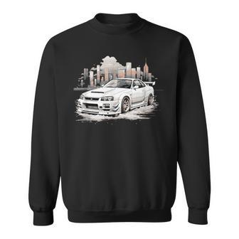 Gt R 34 Jdm Skyline Sweatshirt - Seseable