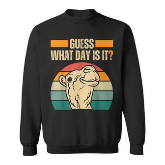 Guess What Day Is It Camel Hump Day Camel Wednesday Sweatshirt - Monsterry DE