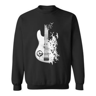 Guitar Bass Bird Sweatshirt | Mazezy