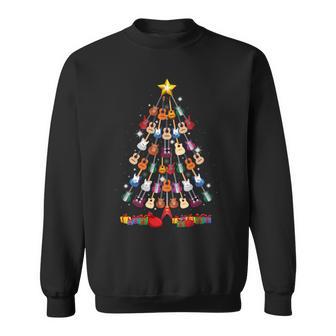 Guitar Christmas Tree Guitarist Merry Xmas Sweatshirt - Monsterry UK