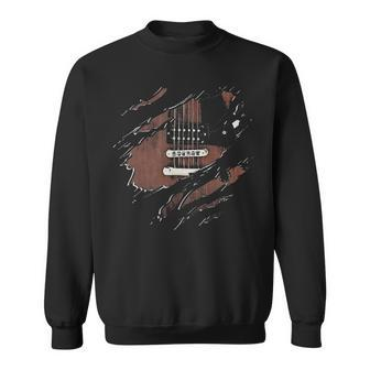 Guitar Electric Inside Sweatshirt | Mazezy