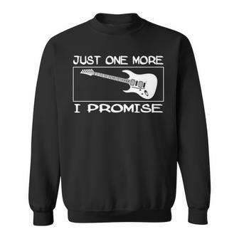 Guitar Juste More I Promise Sweatshirt | Mazezy