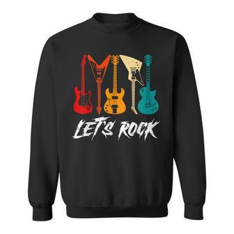 Guitar Player Guitarist Rock Music Lover Guitar Sweatshirt - Seseable