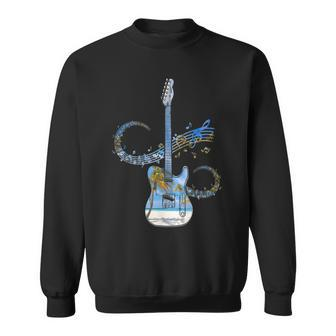 Guitar Rock N Roll Bass Instrument Vintage Metal Sweatshirt - Monsterry