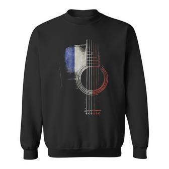 Guitar Shadow France Flag Sweatshirt | Mazezy