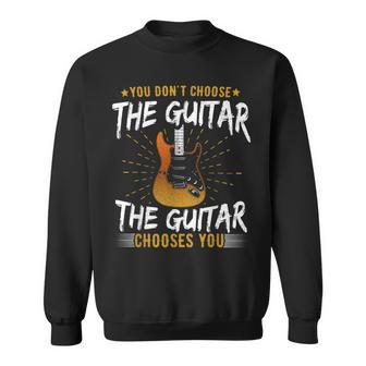 Guitarist Saying Guitar Heartbeat Music Sweatshirt - Thegiftio UK