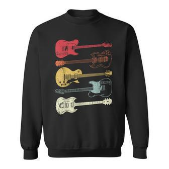 Guitarras Músico Retro Vintage Regalo Camiseta Camisa de entrenamiento - Seseable