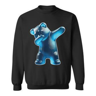 Gummy Bear Blue Gummy Bear Dabbing Gummy Bear Sweatshirt - Seseable