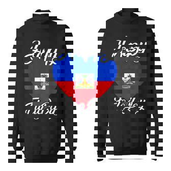 Haiti Heritage Since 1804 Proud Zoe Happy Haitian Flag Day Sweatshirt | Mazezy