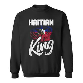 Haitian King Haiti Flag Crown Haitian Pride For Men Sweatshirt - Thegiftio UK