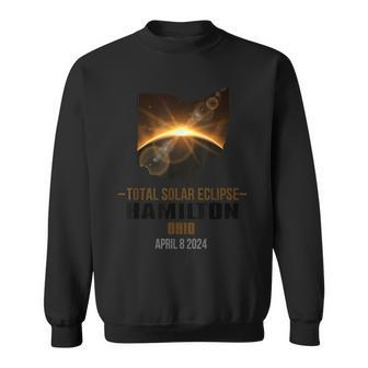 Hamilton Ohio Total Solar Eclipse 2024 Sweatshirt | Mazezy