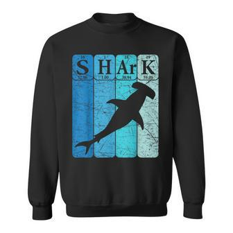Hammerhead Shark Periodic Table Elements Retro Shark Sweatshirt - Monsterry CA