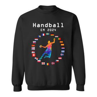 Handball Em 2024 Flag Handballer Sports Player Ball Sweatshirt - Seseable