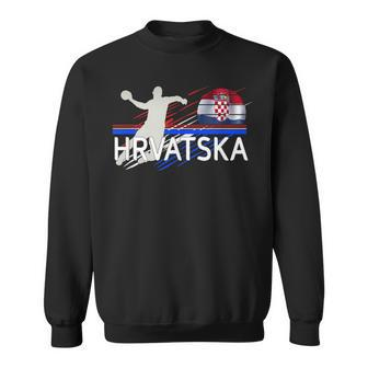 Handball Hrvatska Croatia Sweatshirt - Seseable