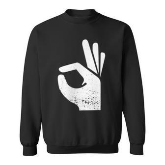 Handsign Reinguckt Reingeschaut Meme Sweatshirt - Geschenkecke