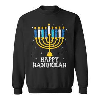 Hanukkah Menorah Happy Hanukkah Sweatshirt - Monsterry DE