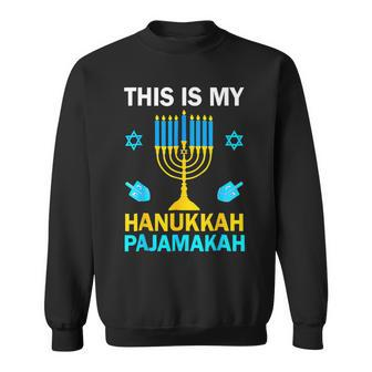 This Is My Hanukkah Pajamakah Chanukah Pajama Jewish Xmas Sweatshirt | Mazezy DE
