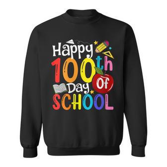 Happy 100Th Day Of School Teachers Student Happy 100 Days Sweatshirt - Monsterry CA