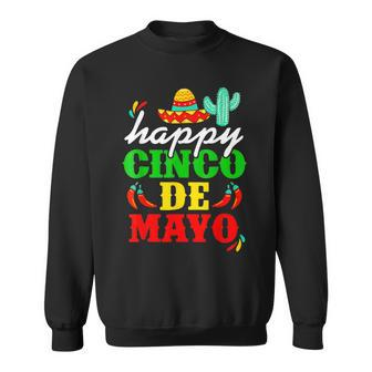 Happy 5 De Mayo Cinco De Mayo Viva Mexico 5 De Mayo Sweatshirt - Thegiftio UK