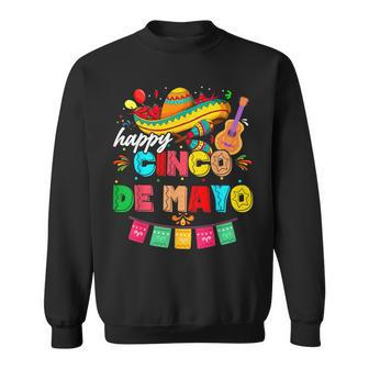 Happy 5 De Mayo Lets Fiesta Viva Mexico Cinco De Mayo Man Sweatshirt - Monsterry