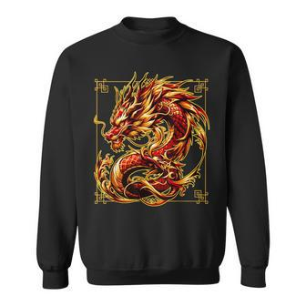 Happy Chinese New Year 2024 Lunar New Year Red Dragon Sweatshirt | Mazezy
