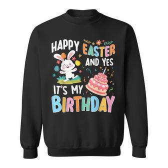 Happy Easter It's My Birthday Bunny Toddler Boys Girls Sweatshirt | Mazezy