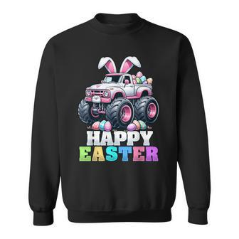 Happy Easter Monster Truck Easter Bunny Monster Truck Lovers Sweatshirt - Monsterry CA