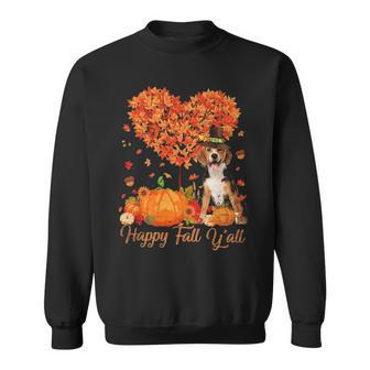 Happy Fall Y'all Beagle Dog Pumpkin Thanksgiving Sweatshirt | Mazezy