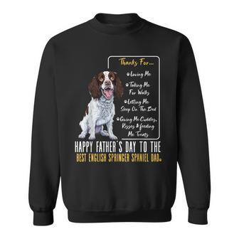 Happy Father’S Day To The Best English Springer Spaniel Dad Sweatshirt - Thegiftio UK