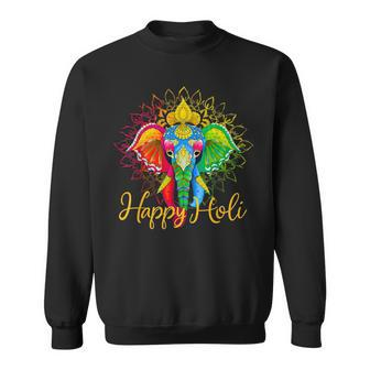 Happy Holi Festival India Colors Elephant Hindu Spring 2024 Sweatshirt | Mazezy AU