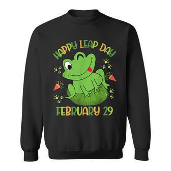 Happy Leap Day Year 2024 February 29Th Frog Lovers Sweatshirt - Seseable