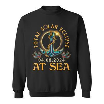 Happy Me You Lover Total Solar Eclipse April 08 2024 At Sea Sweatshirt - Seseable