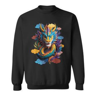 Happy Lunar New Year 2024 Stronger Chinese Dragon Decoration Sweatshirt - Monsterry