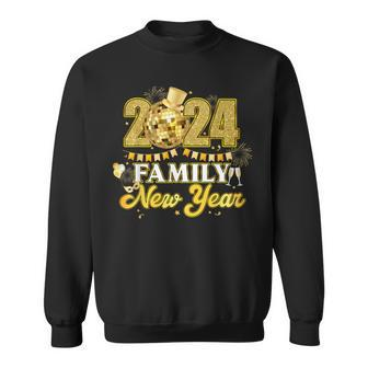 Happy New Year 2024 Family New Years Eve Party Disco Balls Sweatshirt | Mazezy