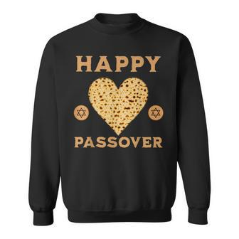 Happy Passover Jewish Passover Seder Matzah Sweatshirt - Seseable