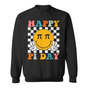 Happy Pi Day Retro Smile Face Math Symbol Pi 314 Sweatshirt | Mazezy