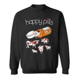 Happy Pills Cow Sweatshirt | Mazezy