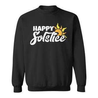 Happy Solstice Winter Solstice Pagan Sweatshirt - Monsterry