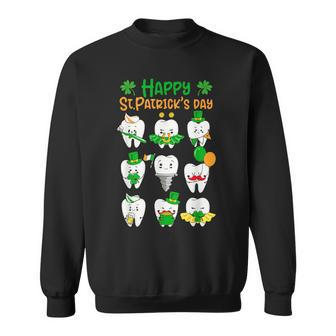 Happy St Patrick Day Dental Saint Paddys Th Irish Dentist Sweatshirt - Thegiftio