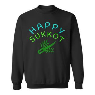 Happy Sukkot Holiday Israel Sukkah Four Species Sweatshirt - Monsterry UK