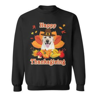 Happy Thanksgiving Labrador Retriever Dog I'm Thankful For Sweatshirt | Mazezy
