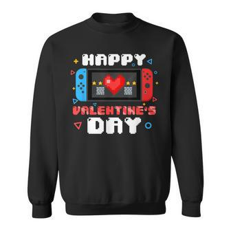 Happy Valentines Day Video Game Controller Heart Toddler Boy Sweatshirt - Seseable
