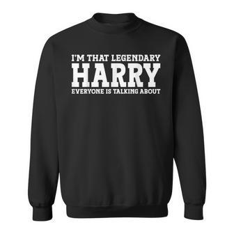 Harry Surname Team Family Last Name Harry Sweatshirt - Seseable