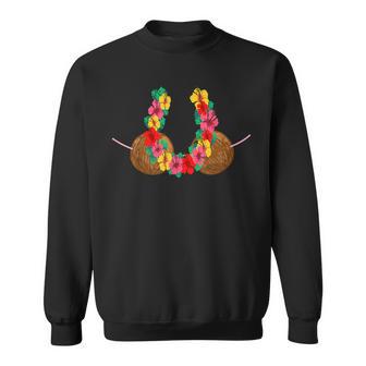 Hawaiian Coconut Bra Hawaii Tropical Coco Sweatshirt - Monsterry