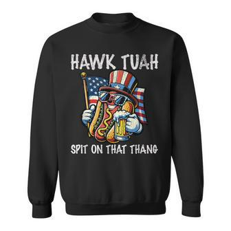 Hawk Tush Spit On That Thang Viral 4Th Of July Wiener Parody Sweatshirt - Monsterry DE