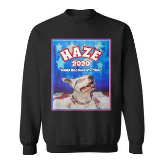 Haze 2020 Pit Bull Dog American Flag Graphics Sweatshirt - Monsterry UK
