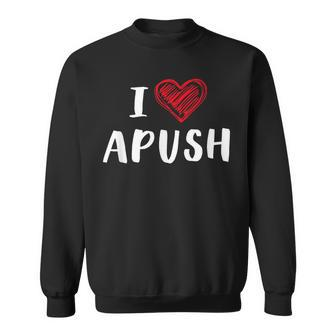 I Heart Apush Exam 2024 Lucky For Students Trendy Sweatshirt - Seseable
