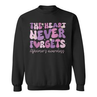 The Heart Never Forgets Dementia Alzheimer's Awareness Sweatshirt - Monsterry